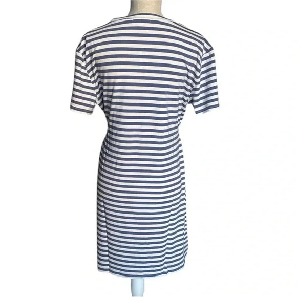 Steve Madden Striped Waist Tie Dress in Faded Ink Size X-Small NWT - Picture 4 of 8